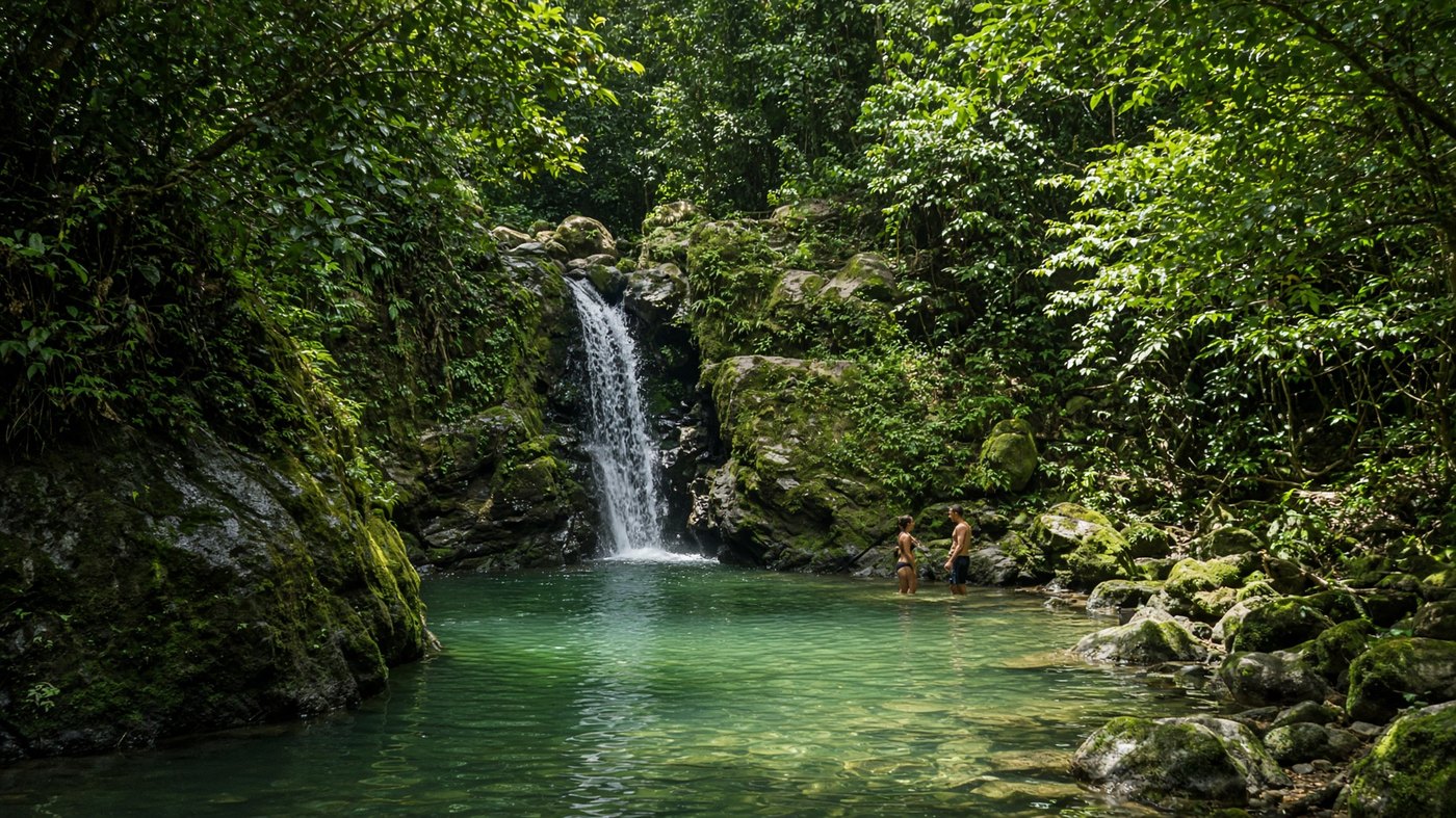 A hidden jungle pool near Ella